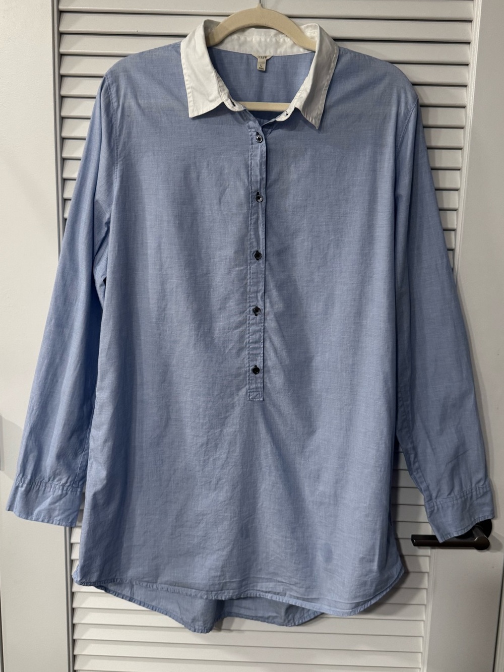 J. Crew 100% Cotton Light Blue Women’s Shirt